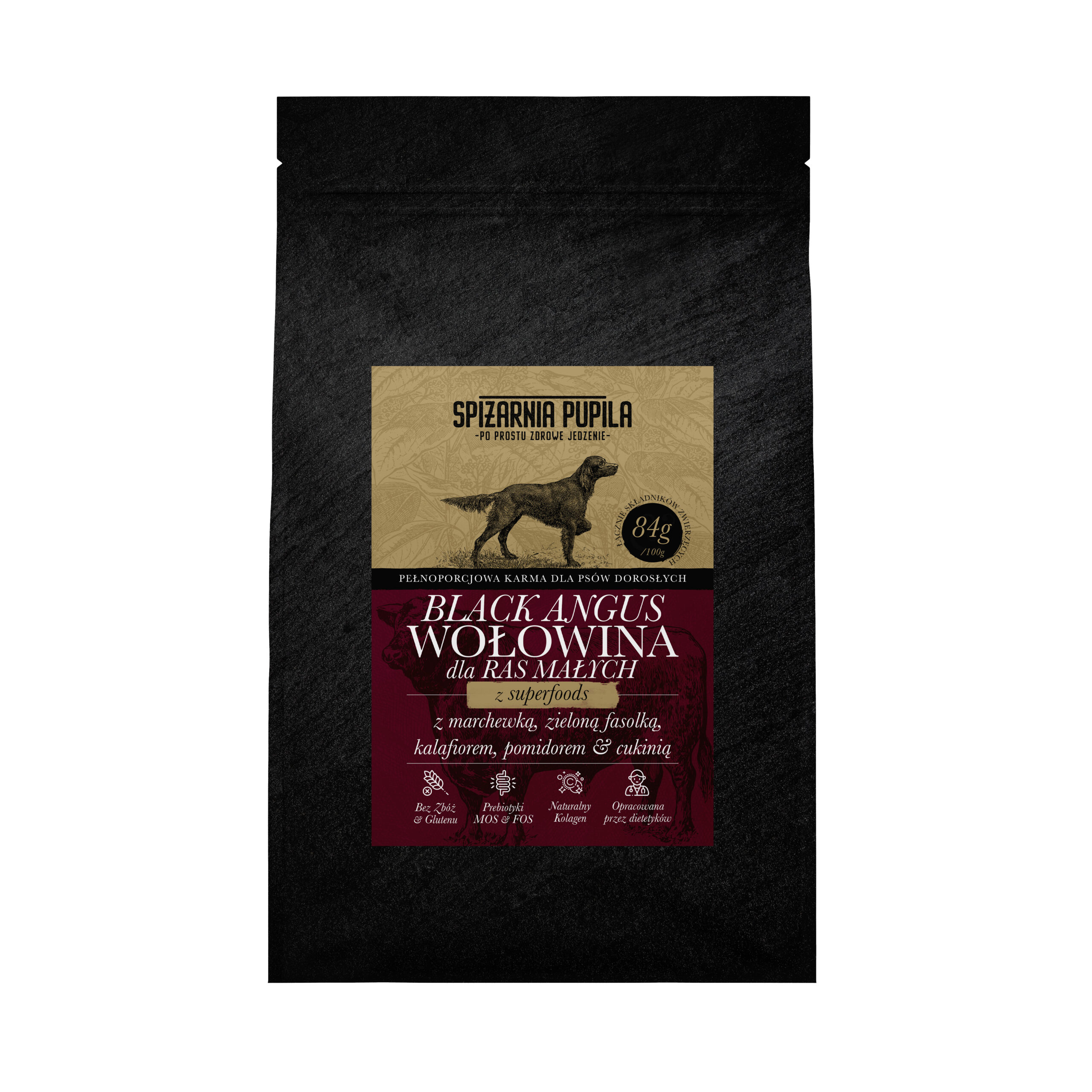 Spiżarnia Pupila Superfood Wołowina Black Angus dla Ras Małych