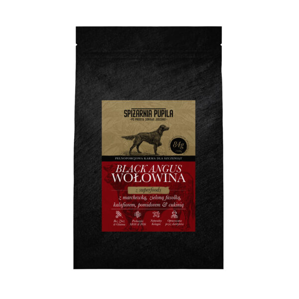 Spiżarnia Pupila Superfood Wołowina Black Angus dla Szczeniąt